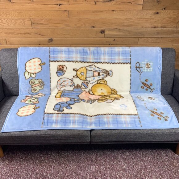 Northpoint Kids Bear & Bunny Soft Baby Blanket 43" x 55" Acrylic/Polyester - Picture 3 of 10
